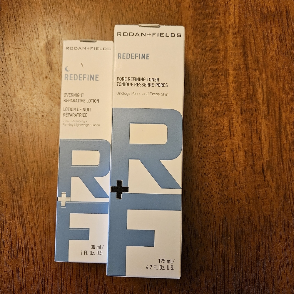 Rodan + Fields Redefine Toner and Overnight Reparative Lotion